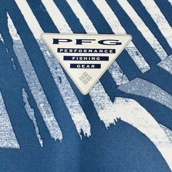 Columbia Womens PFG Freezer III Blue Floral Sleeveless Short Stretch Dress S - Picture 6 of 8